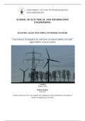 ELEN7013: Selected Topics in Power Systems - Participation by wind farms in transient stability and small-signal stability of power systems