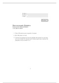 Antigüos exámenes con soluciones - Macroeconomía dinámica