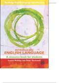 Introduction to English Language studies