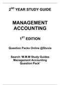 Management Accounting Fully Comprehensive Study Guide