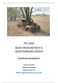 PYC26606 Basic Measurement & Questionnaire Design STUDYPACK