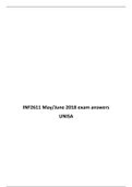 INF2611 May/June 2018 Exam Answers