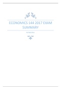 Economics 144 Exam Summary