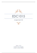 EDC1015 - Theoretical Frameworks in Education (Educational Foundations