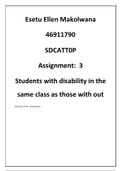 SDCAT0P marked assignment 3 