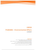 PUB2606 - Environmental Affairs - Summary 