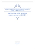 Anthropology Black Consciousness Essay