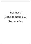 Business Management 113
