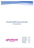 Portfolio HRM Instructievideo (Business Studies InHolland - Periode 3)