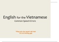 Vietnamese to English - Common Errors