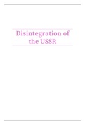 Disintegration of the USSR 