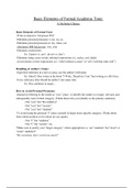 ENG101 Formal and Academic Tone Notes (Honors ENG101)