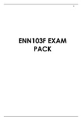 ENN103F EXAM PACK & NOTES