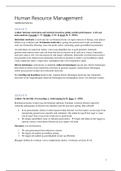 Summary Additional Articles Human Resource Management VU 3rd year (EN)