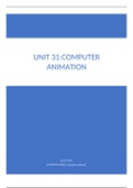 BTEC ICT Level 3 - Unit 31 - Computer Animation P1,P2,P3,P4,P5,P6,P7 ,M1,M2,M3,D1,D2