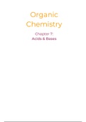 Organic Chemistry - Ch 7: Acids & Bases
