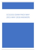 ECS1501 MEMOS FOR EXAM PREPARATION  2015-2018