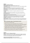 Begrippenlijst en Samenvatting Psychological Science - Gazzaniga