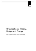 Summary Organization Theory, Design, and Change - Part I