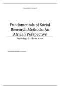 Fundamentals of Social Research Methods: An African Perspective CHAPTER 11, 13 and 16 NOTES
