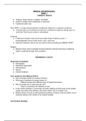 Medical Anthropology AXL2401F Semester Notes 