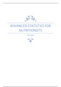 Advanced statistics for Nutritionists