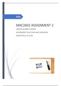 MAC2602 ASSIGNMENT 2