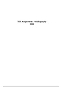 TEFL Assignment 1: Bibliography 2020