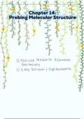 Chapter 14: Probing Molecular Structure, Crystallography and NMR