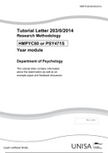 HMPYC80 - 2014 Mock Exam