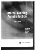Internal Auditing: An Introduction. 