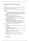 Political Science Semester Test Heywood Notes Chapter 3, 12