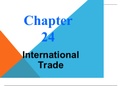 EKN120 Chapter 24: International Trade Summary 