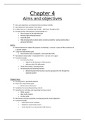 Chapter 4 Aims and Objectives