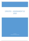  CPR3701 Assignment 03 2020