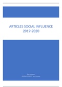Social Influence Articles Summary