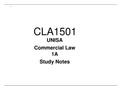 CLA1501 2020 Study Notes (Mindmap Quick Learning) Exam prep
