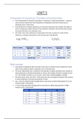 CHE1501 Unit 5 Summary