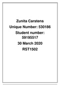RST1502 Assignment 2 Semester 1 2020