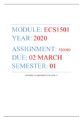 ECS1501 - Assignment 01 - 530090
