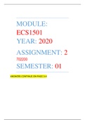 ECS1501 - Assignment 02 - 702200