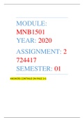 MNB1501 - Assignment 02 - 724417
