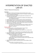 Interpretation of Enacted Law 211 Exam notes