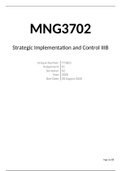 MNG3702 Assignment 1 & 2 Semester 2 2020