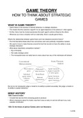 318 Game Theory notes
