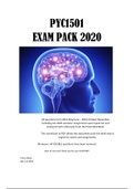 NEW !!! PYC1501 EXAM PACK 2020  NO REPEATS