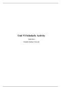 MARKETING 5501 Unit VI Scholarly Activity (Current/recommended)