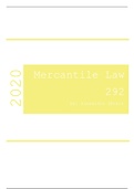 Mercantile Law 292 notes 1st and 2nd term 