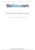  IND2601 Indigenous  law  POSSIBLE  EXAM  QUESTIONS