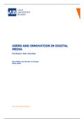 Users and Innovation in Digital Media